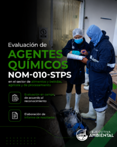 Evaluación de agentes químicos en el sector de alimentos y bebidas, NOM-010-STPS