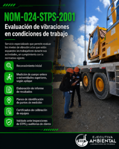 Evaluación de vibraciones junto a maquinaria pesada, NOM-024-STPS-2001